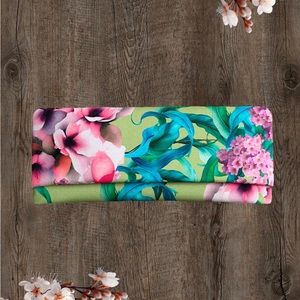 Luxury fabric clutch